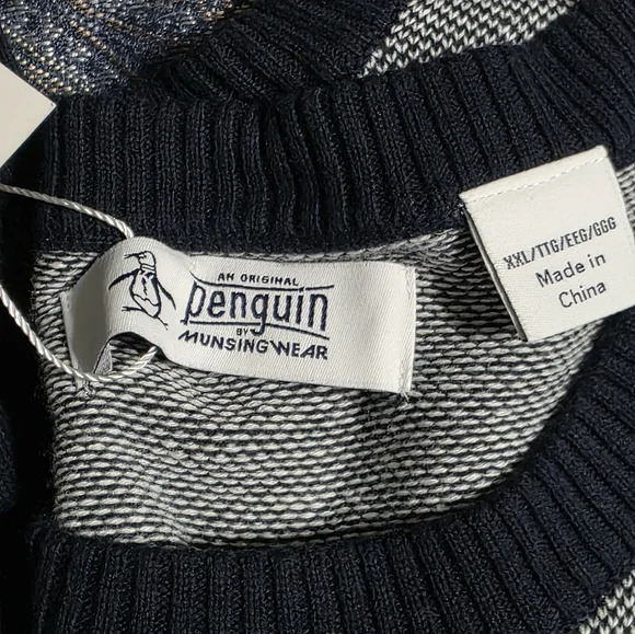 Original Penguin Azure Blue Sweater by Munsing Wear New - Picture 3 of 8